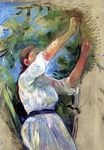 Berthe Morisot - Young Girl Picking Cherries 1891