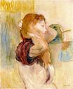 Berthe Morisot - Young Woman Putting-up Her Hair 1894