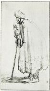 Rembrandt van Rijn - Oriental Leaning on a Stick 1629