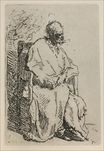 Rembrandt van Rijn - A Beggar Sitting in an Elbow Chair 1630<