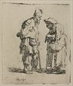 Rembrandt van Rijn - Two Beggars, a Man and Woman 1630