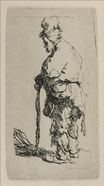 Rembrandt van Rijn - A Beggar Standing, Seen in Profile to the Left 1630