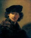 Rembrandt van Rijn - Self-portrait with beret 1634