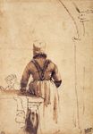 Rembrandt van Rijn - Woman Wearing a Costume of Northern Holland 1636