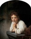 Rembrandt van Rijn - Girl in the Window 1645