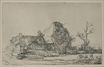 Rembrandt van Rijn - Landscape with a Man Sketching a Scene 1645