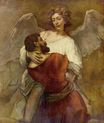 Rembrandt van Rijn - Jacob Wrestling with the Angel 1659