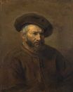 Rembrandt van Rijn - A Study of an Elderly Man in a Cap