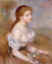 Auguste Renoir - Young girl with daisies 1889