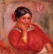 Pierre-Auguste Renoir - Gabrielle in a red blouse 1896
