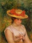 Auguste Renoir - Young Woman in a Straw Hat 1901