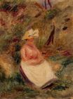 Renoir Pierre-Auguste - Young girl in the woods 1910