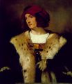 Tiziano Vecellio - Portrait of a Man in a Red Cap 1516