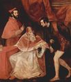 Tiziano Vecellio - Portrait of Pope Paul III, Cardinal Alessandro Farnese and Duke Ottavio Farnese 1546