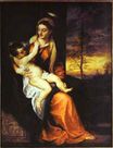 Titian - Madonna and Child in an Evening Landscape 1562-1564