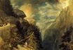 William Turner - The Battle of Fort Rock, Val d'Aoste, Piedmont 1815