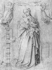 Jan van Eyck - Copy drawing of Madonna by the Fountain 1439
