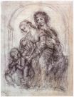 Leonardo da Vinci - Study for St. Anne 1501