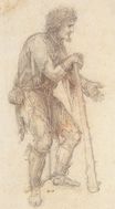 Leonardo da Vinci - Masquerader in the guise of a Prisoner 1517