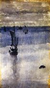 Sailboats in Blue Water 1900
