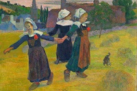 1920x1280 Breton girls dancing 1888 - Paul Gauguin