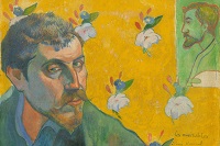 1920x1280 Self-Portrait Dedicated to Vincent van Gogh. Les Miserables 1888 - Paul Gauguin